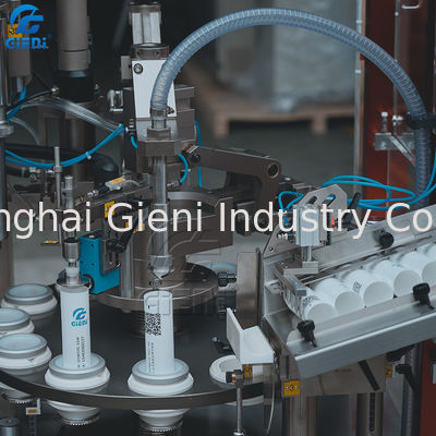 Завалка трубки пластмассы зубной пасты Cleanser стороны сливк руки и герметизируя машина