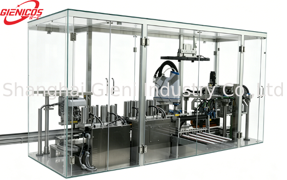 Высокоскоростная автоматическая машина для наполнения подушек с производственной мощностью 40PCS/мин и четырьмя соплами сервонаполнения для производства косметики
