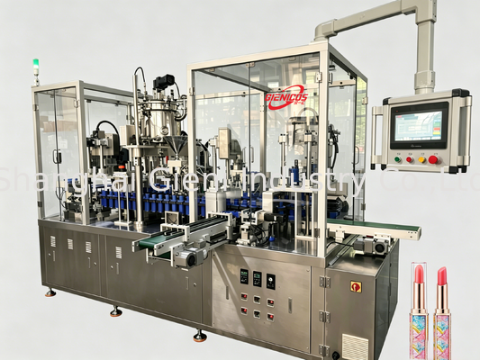 JQH-02 Высокоскоростная машина для наполнения губной глазури 80 PCS/MIN с сервопистольным наполнителем и конструкцией SUS304